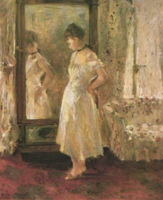 Order Paintings Reproductions The Psyché by Berthe Morisot (1841-1895, France) | ArtsDot.com
