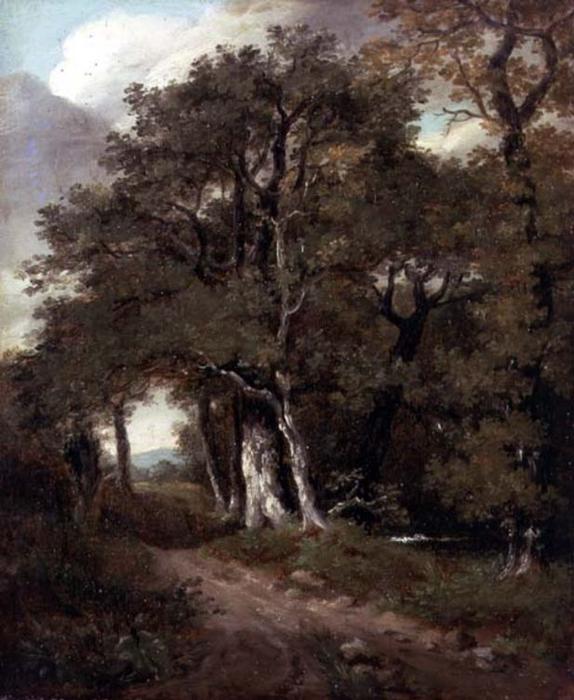 Buy Museum Art Reproductions A Wooded Path by John Constable (1776-1837, United Kingdom) | ArtsDot.com