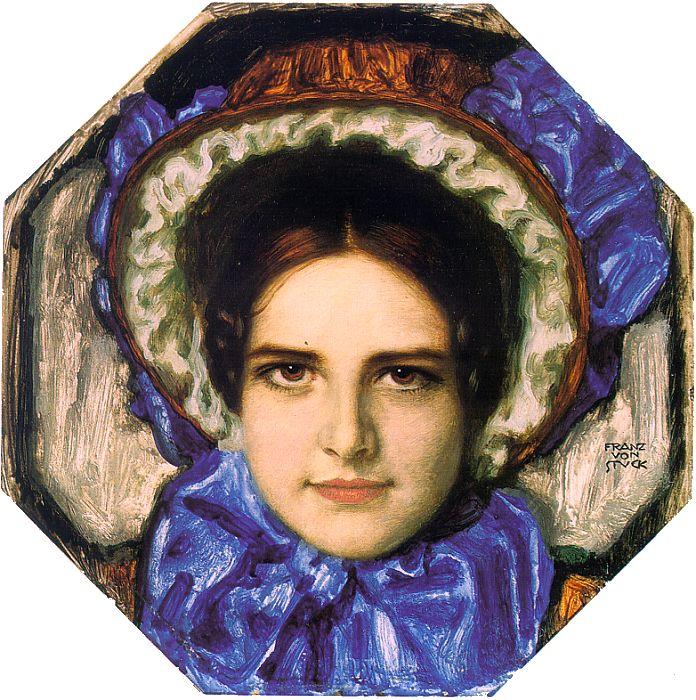 Order Oil Painting Replica Portrait of Marie Stuck1 by Franz Von Stuck (1863-1928, Germany) | ArtsDot.com