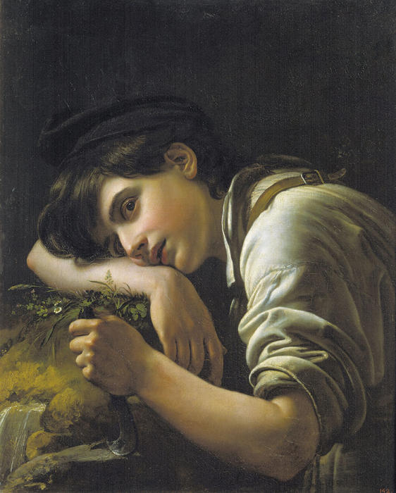 Order Oil Painting Replica Young Gardener by Orest Adamovich Kiprensky (1782-1836, Russia) | ArtsDot.com