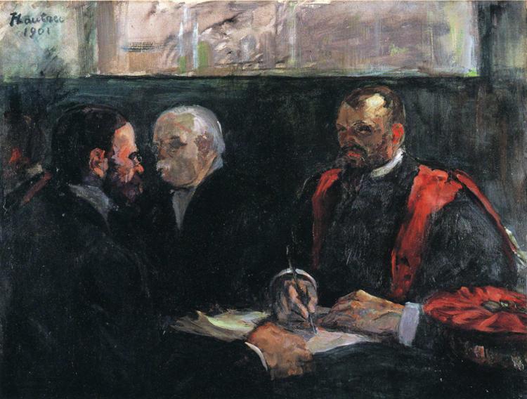 Order Paintings Reproductions An Examination at the Faculty of Medicine by Henri De Toulouse Lautrec (1864-1901, France) | ArtsDot.com