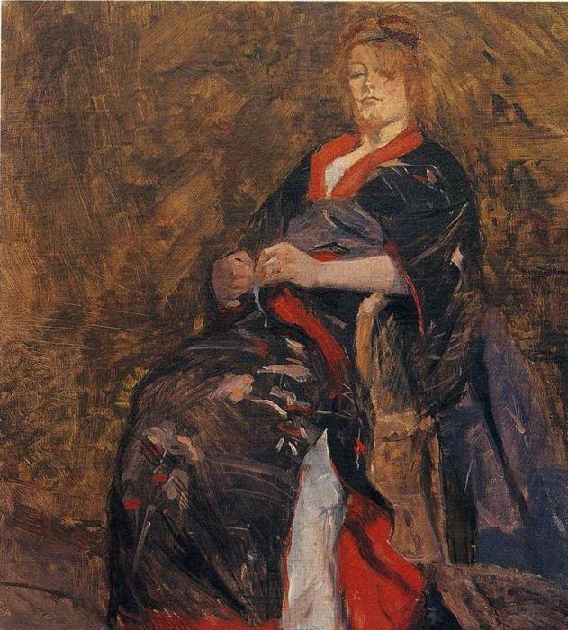 Order Art Reproductions Mme Lili Grenier by Henri De Toulouse Lautrec (1864-1901, France) | ArtsDot.com