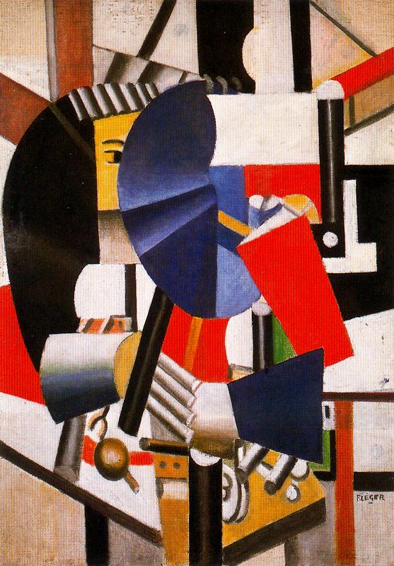 Order Paintings Reproductions The woman in the mirror by Fernand Leger (Inspired By) (1881-1955, France) | ArtsDot.com