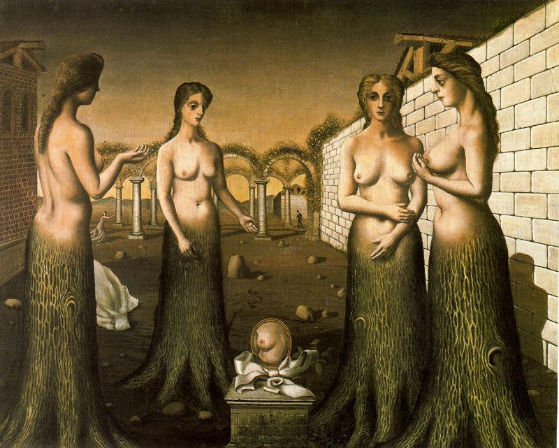 Order Art Reproductions The Break of Day by Paul Delvaux (Inspired By) (1897-1994, Belgium) | ArtsDot.com