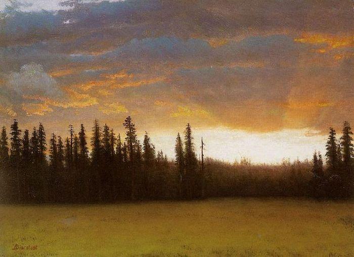 Order Paintings Reproductions California Sunset 2 by Albert Bierstadt (1830-1902, Germany) | ArtsDot.com