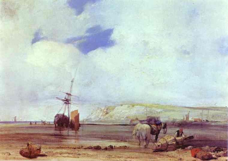 Buy Museum Art Reproductions Coast of Picardy by Richard Parkes Bonington (1802-1828, United Kingdom) | ArtsDot.com