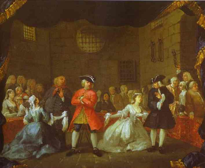 Order Oil Painting Replica A Scene from the Beggar's Opera by William Hogarth (1697-1764, United Kingdom) | ArtsDot.com