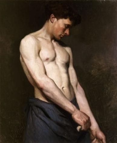 Order Artwork Replica Male Nude 3 by Albert Edelfelt (1854-1905, Finland) | ArtsDot.com