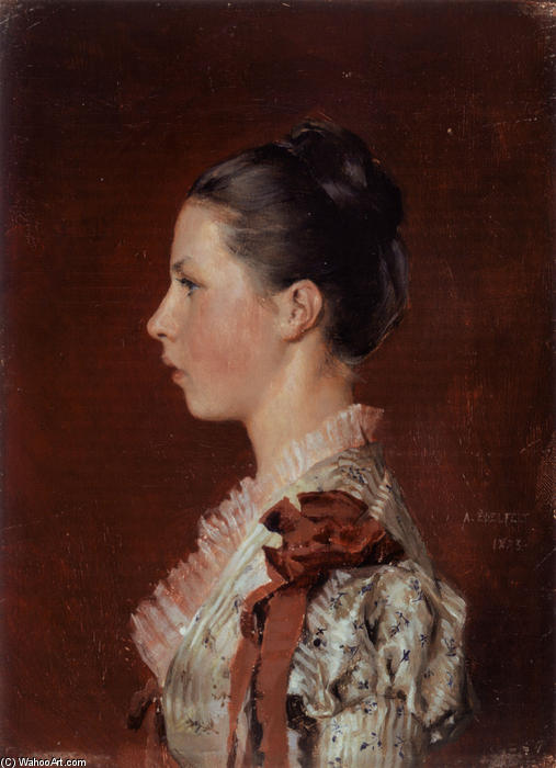 Buy Museum Art Reproductions Portrait of the Artist's Sister Annie Edelfelt by Albert Edelfelt (1854-1905, Finland) | ArtsDot.com
