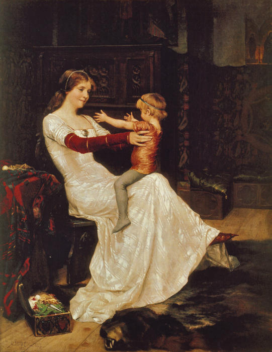 Order Paintings Reproductions Queen Bianca by Albert Edelfelt (1854-1905, Finland) | ArtsDot.com