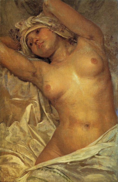 Order Paintings Reproductions Nude by Alphonse Maria Mucha (1860-1939, Czech Republic) | ArtsDot.com
