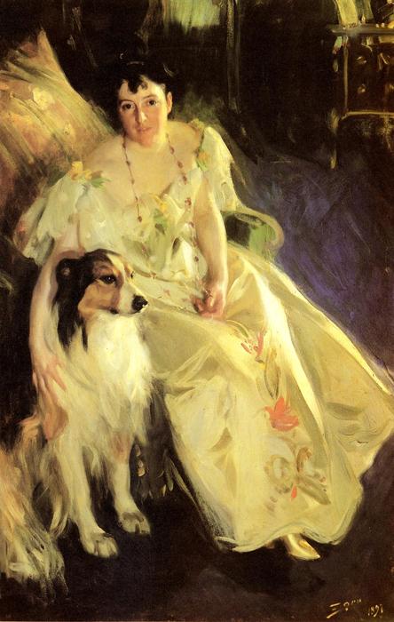 Order Oil Painting Replica Mrs. Bacon by Anders Leonard Zorn (1860-1920, Sweden) | ArtsDot.com