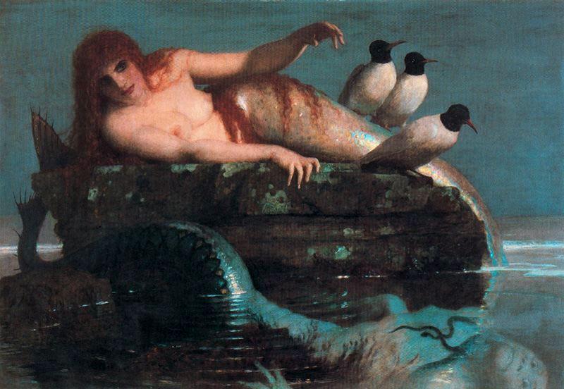 Order Paintings Reproductions Le Calme de la mer by Arnold Bocklin (1827-1901, Switzerland) | ArtsDot.com