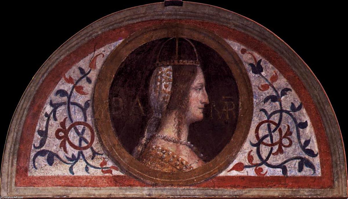 Order Oil Painting Replica Portrait of Bianca Maria Visconti by Bernardino Luini (1480-1532, Italy) | ArtsDot.com