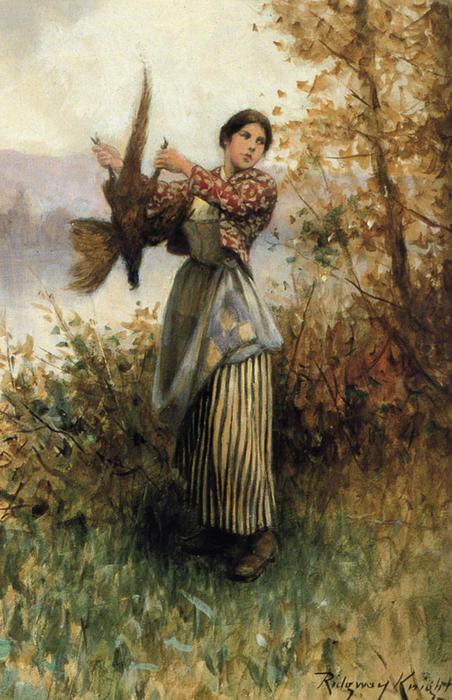Order Artwork Replica A Pheasant in Hand by Daniel Ridgway Knight (1839-1924, United States) | ArtsDot.com