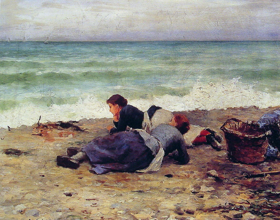 Order Oil Painting Replica Etretat Sur Mer by Daniel Ridgway Knight (1839-1924, United States) | ArtsDot.com