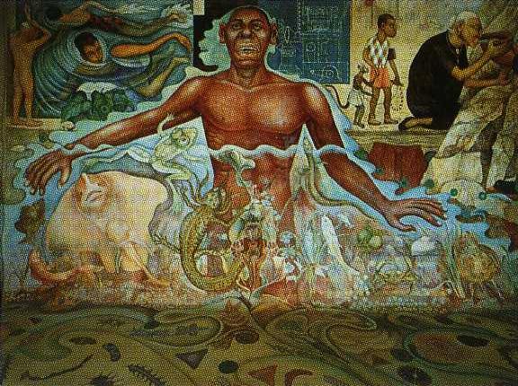 Order Oil Painting Replica Figure Symbolizing the African Race, 1951 by Diego Rivera (Inspired By) (1886-1957, Mexico) | ArtsDot.com