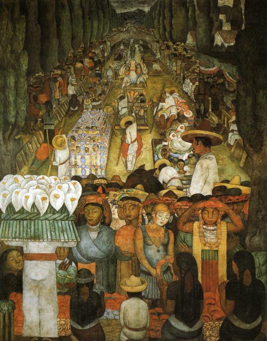 Buy Museum Art Reproductions Good Friday on the Santa Anita Canal, 1924 by Diego Rivera (Inspired By) (1886-1957, Mexico) | ArtsDot.com