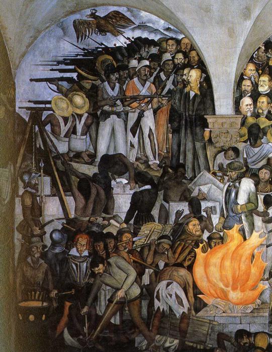 Order Oil Painting Replica The History of Mexico, 1935 by Diego Rivera (Inspired By) (1886-1957, Mexico) | ArtsDot.com