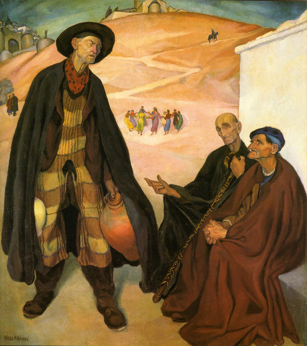 Order Paintings Reproductions The Old Ones by Diego Rivera (Inspired By) (1886-1957, Mexico) | ArtsDot.com