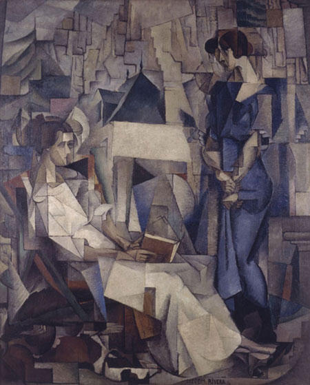Order Oil Painting Replica Two Women by Diego Rivera (Inspired By) (1886-1957, Mexico) | ArtsDot.com
