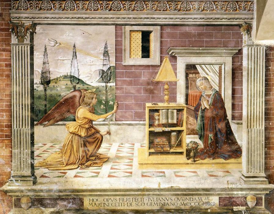 Order Oil Painting Replica Annunciation, 1482 by Domenico Ghirlandaio (1449-1494, Italy) | ArtsDot.com