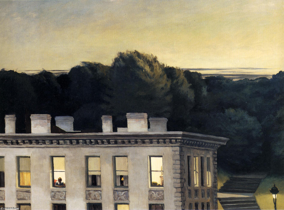 Order Paintings Reproductions House At Dusk, 1935 by Edward Hopper (Inspired By) (1931-1967, United States) | ArtsDot.com