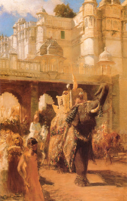 Order Art Reproductions A Royal Procession by Edwin Lord Weeks (1849-1903, United States) | ArtsDot.com