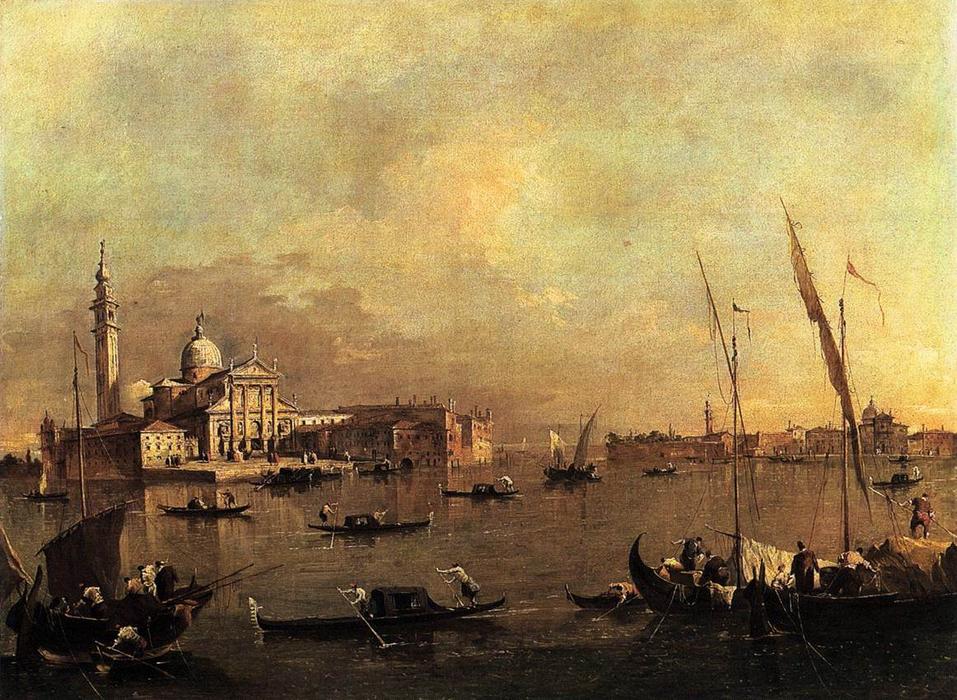 Buy Museum Art Reproductions Venice San Giorgio Maggiore by Francesco Lazzaro Guardi (1712-1793, Italy) | ArtsDot.com