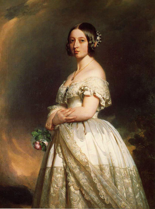 Buy Museum Art Reproductions Queen Victoria 1 by Franz Xaver Winterhalter (1805-1873, Germany) | ArtsDot.com