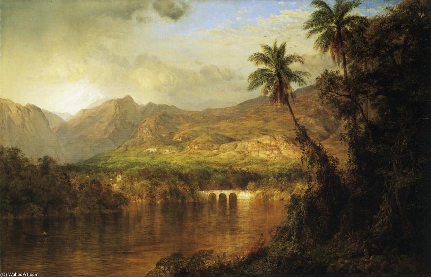 Order Paintings Reproductions South American Landscape, 1873 by Frederic Edwin Church (1826-1900, United States) | ArtsDot.com
