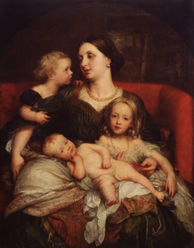 Order Artwork Replica Mrs George Augustus Frederick Cavendish-Bentinck and her Children by George Frederic Watts (1817-1904, United Kingdom) | ArtsDot.com