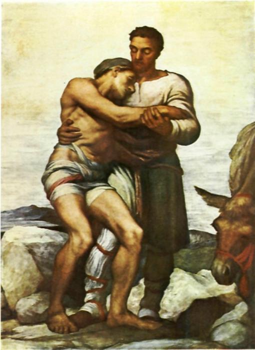 Buy Museum Art Reproductions The Good Samaritan by George Frederic Watts (1817-1904, United Kingdom) | ArtsDot.com