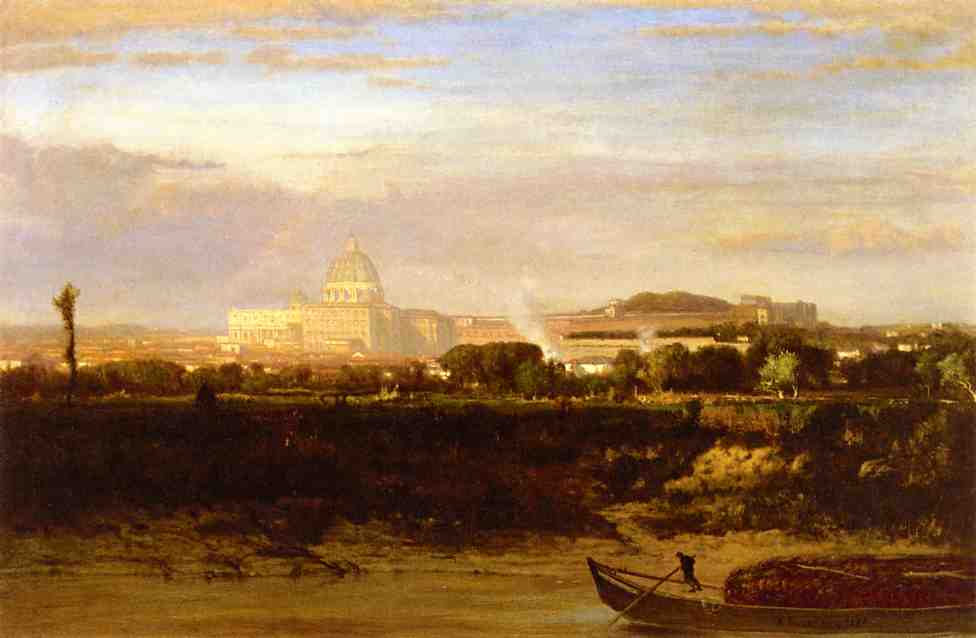 Order Paintings Reproductions View of St. Peter`s, Rome, 1871 by George Inness (1825-1894, United States) | ArtsDot.com