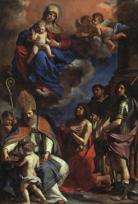 Buy Museum Art Reproductions I santi Patroni di Modena by Guercino (Barbieri, Giovanni Francesco) (1591-1666, Italy) | ArtsDot.com
