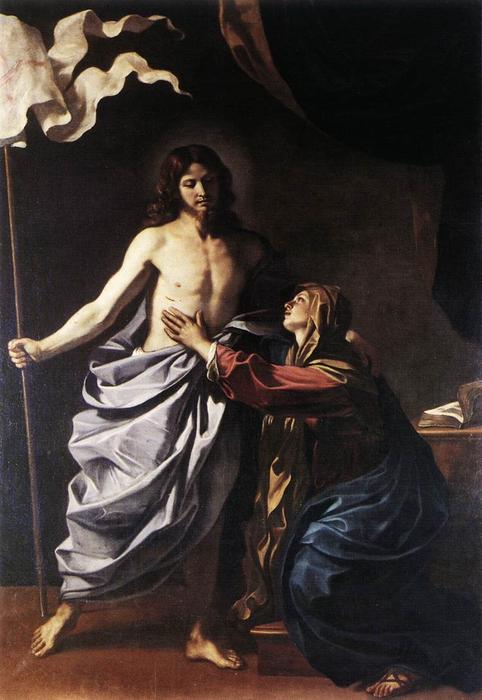 Buy Museum Art Reproductions The Resurrected Christ Appears to the Virgin by Guercino (Barbieri, Giovanni Francesco) (1591-1666, Italy) | ArtsDot.com