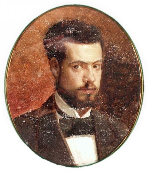 Buy Museum Art Reproductions Self-portrait by Gunnar Berndtson (1854-1895, Finland) | ArtsDot.com