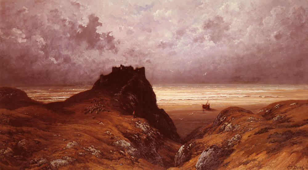 Order Oil Painting Replica Castle on the Isle of Skye by Paul Gustave Doré | ArtsDot.com