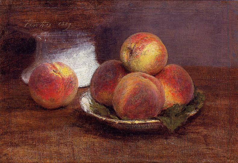 Order Artwork Replica Bowl of Peaches by Henri Fantin Latour (1836-1904, France) | ArtsDot.com