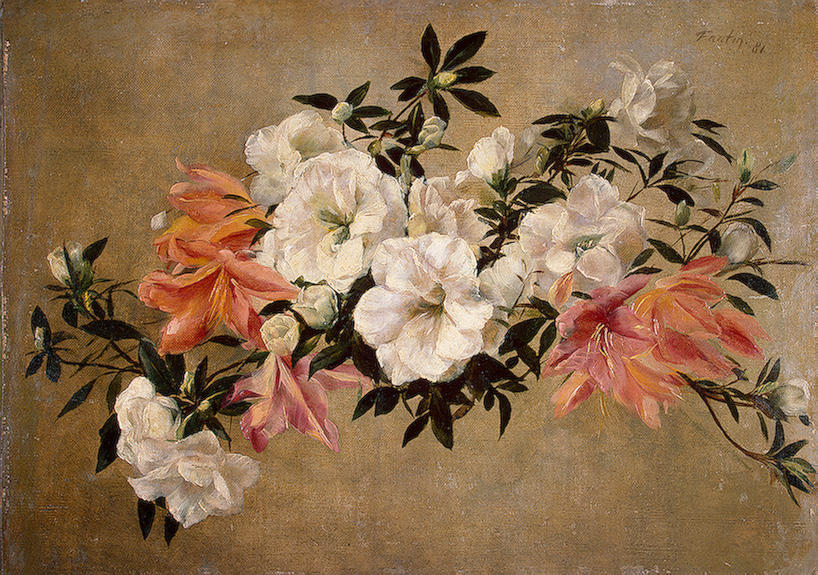Order Art Reproductions Petunias by Henri Fantin Latour (1836-1904, France) | ArtsDot.com