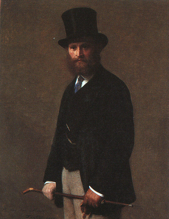 Order Oil Painting Replica Portrait of Edouard Manet by Henri Fantin Latour (1836-1904, France) | ArtsDot.com