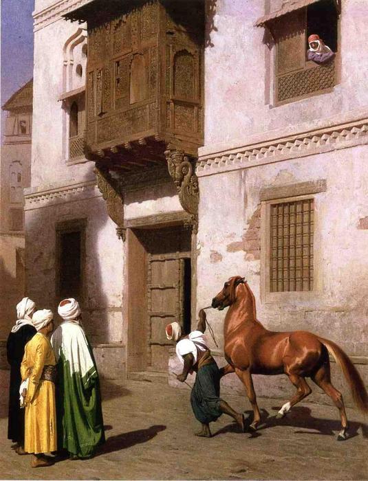 Order Artwork Replica Horse Merchant in Cairo, 1867 by Jean Léon Gérôme (1824-1904, France) | ArtsDot.com