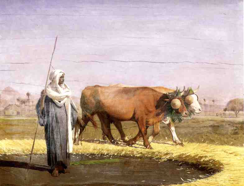 Order Artwork Replica Treading Wheat in Egypt, 1866 by Jean Léon Gérôme (1824-1904, France) | ArtsDot.com
