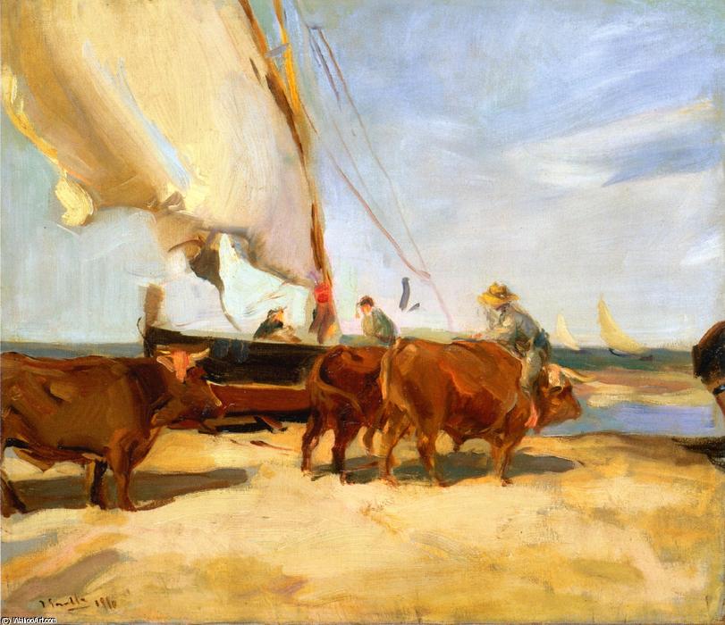 Order Oil Painting Replica On the Beach at Valencia, 1910 by Joaquin Sorolla Y Bastida (1863-1923, Spain) | ArtsDot.com