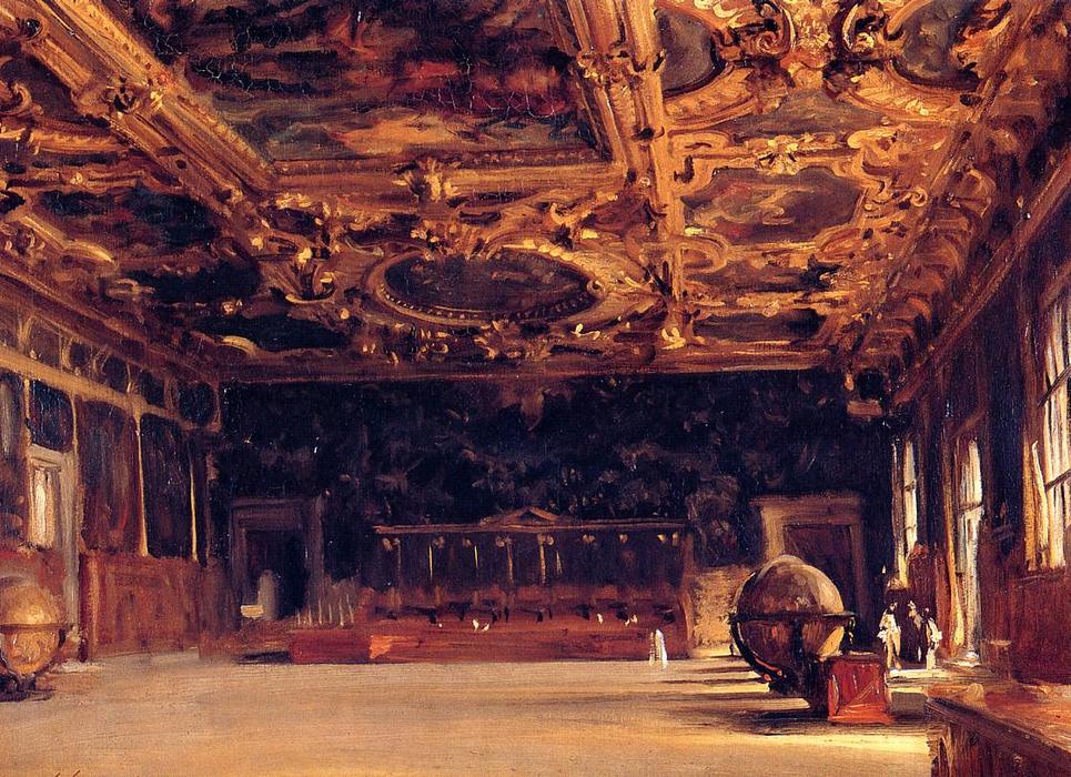 Order Oil Painting Replica Interior of the Doge`s Palace, 1898 by John Singer Sargent (1856-1925, Italy) | ArtsDot.com