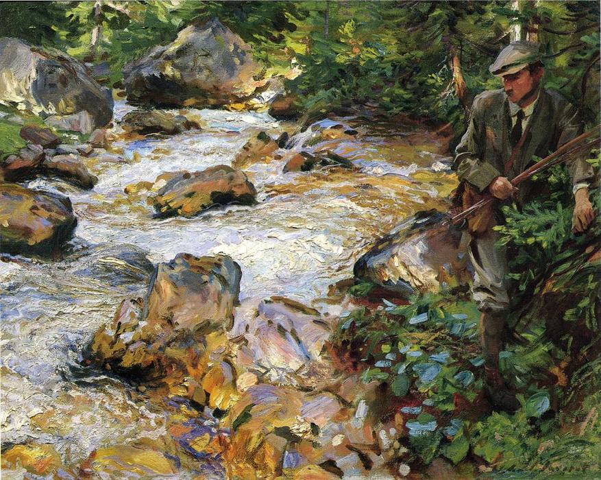 Order Oil Painting Replica Trout Stream in the Tyrol, 1914 by John Singer Sargent (1856-1925, Italy) | ArtsDot.com