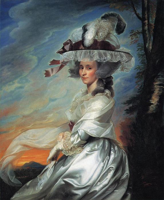 Order Art Reproductions Mrs. Daniel Denison Rogers (Abigail Bromfield), 1784 by John Singleton Copley (1738-1815, United Kingdom) | ArtsDot.com
