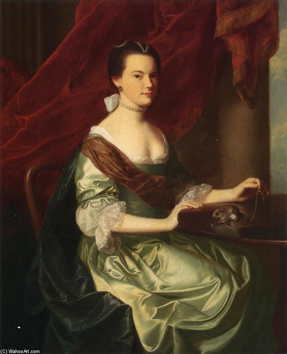Order Artwork Replica Mrs. Theodore Atkinson, Jr (Francis Deering Wentworth), 1765 by John Singleton Copley (1738-1815, United Kingdom) | ArtsDot.com