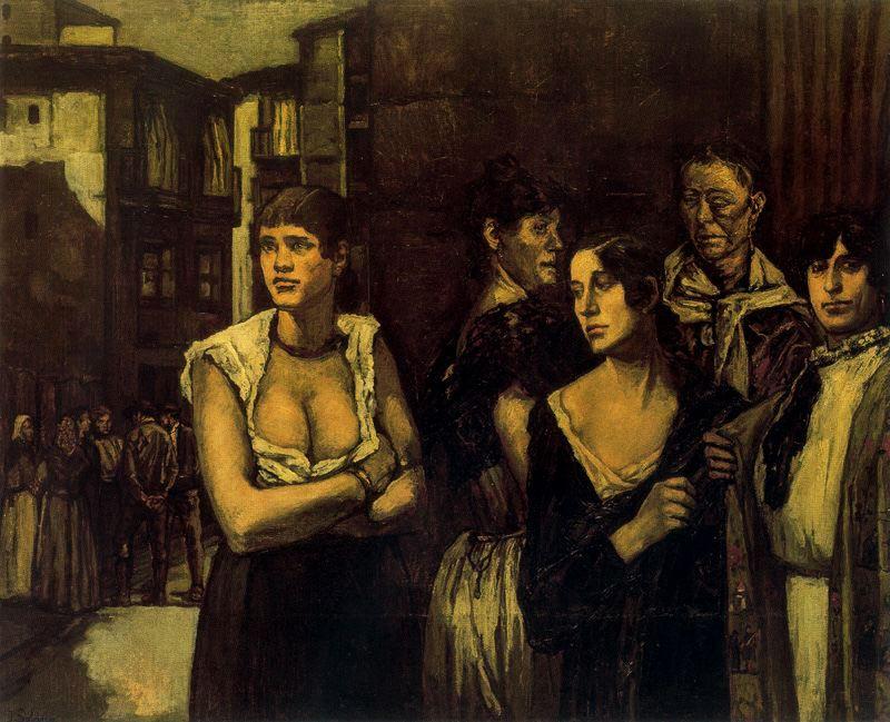 Buy Museum Art Reproductions Mujeres de la vida by José Gutiérrez Solana (1886-1945, Spain) | ArtsDot.com