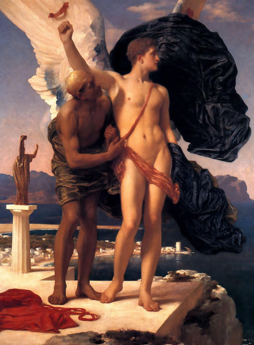 Order Art Reproductions Icarus and Daedalus by Lord Frederic Leighton | ArtsDot.com